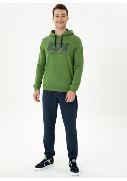 Kapüşon Yaka Yeşil Erkek Sweatshirt Calın fırsatları