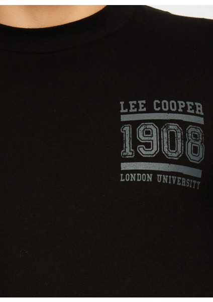 Lee Cooper O Yaka Siyah Erkek T-Shirt 241 Lcm 242004 Enzay Sıyah