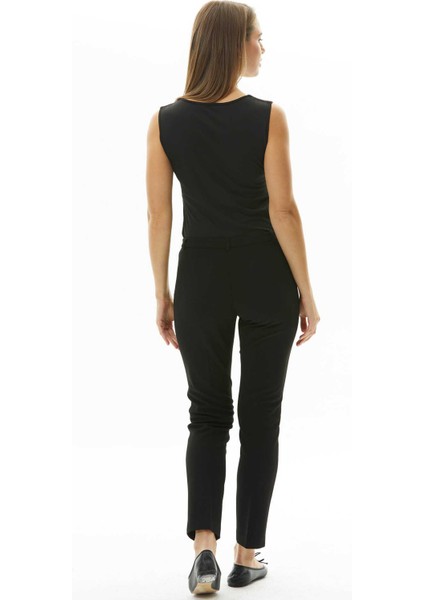 Normal Bel Standart Siyah Kadın Pantolon 23KSL5070 fırsatları