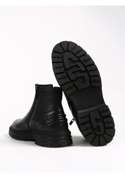 Deri + Tekstil Siyah Erkek Bot 75169 Mr Klasık Bot (S) fırsatları