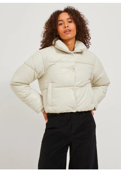 Kırık Beyaz Kadın Mont Jxbreezy Faux Leather Short Jkt Otw