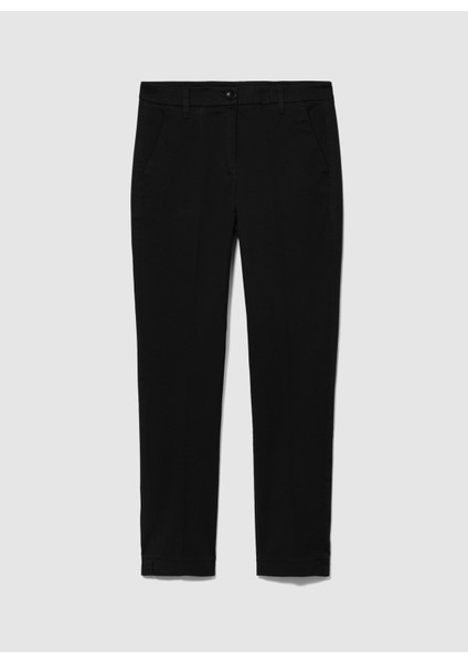 Yüksek Bel Slim Fit Siyah Kadın Pantolon 4BYW55AH6 modelleri