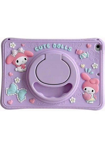 Alfa MEC Apple iPad Mini 6.nesil 8.3 Inç Uyumlu Kılıf Cute Dolls Standlı Çocuklar Için Karakterli Eğlenceli