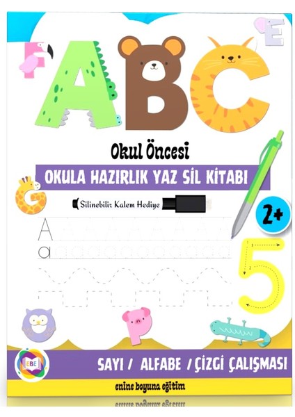 Okula Hazırlık Yaz Sil Kitabı