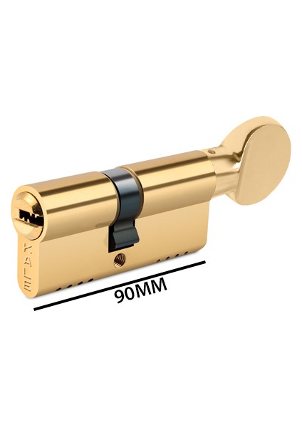 Kale Bilyalı Mandallı Silindir Çelik Pimli - Nikel - 90MM - (35+10+45)
