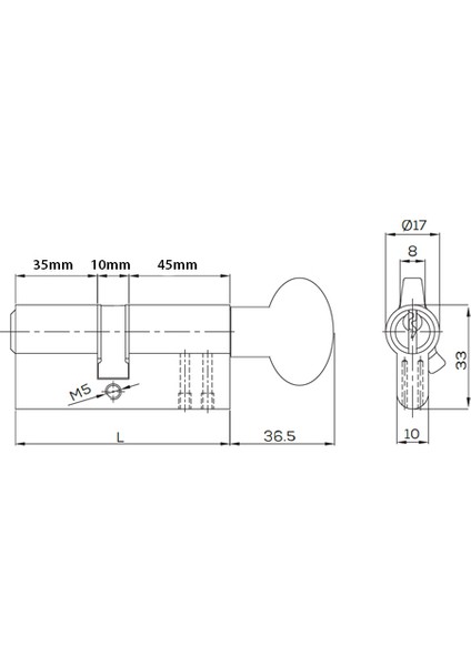 Kale Bilyalı Mandallı Silindir Çelik Pimli - Nikel - 90MM - (35+10+45) fırsatları