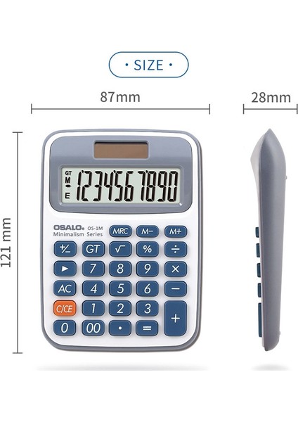 Zaykd LCD Ekran Çok Fonksiyonlu Hesap Makinesi - Çok Renkli (Yurt Dışından)