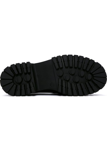 Kadın Deri Tokalı Maskülen Loafer fırsatları