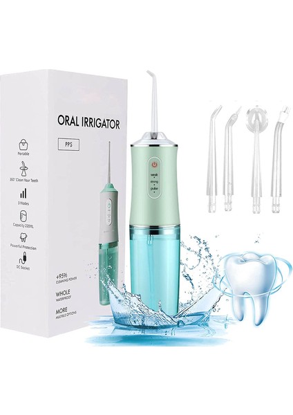 200ML Taşınabilir Oral Irrigator USB Şarj Edilebilir 3 Mod (Yurt Dışından)