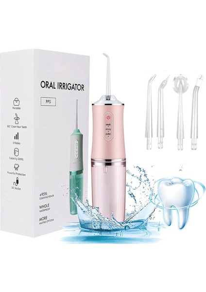 200ML Taşınabilir Oral Irrigator USB Şarj Edilebilir 3 Mod (Yurt Dışından)