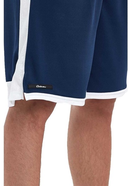File Şeritli Jakaralı Polyester Erkek Spor Şort indirimleri