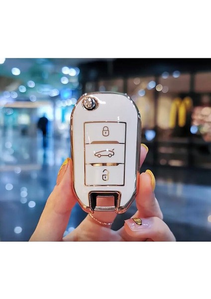 Opel Grandland x Crosland x Vvivaro Corsa F Sustalı Anahtar Koruma Kılıfı