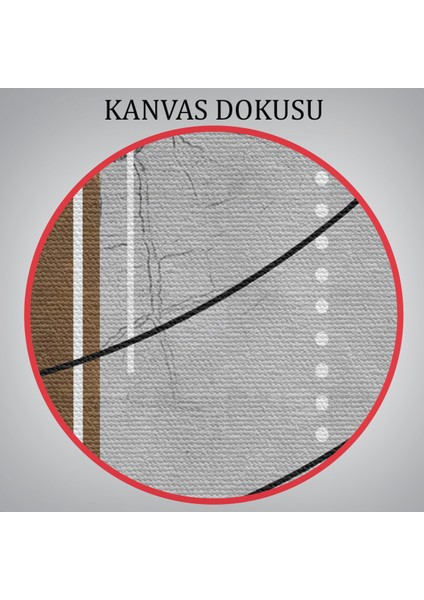 Modern Soyut Geometri El Boyaması Güzel Yüz Kanvas Duvar TABLOSU-5112