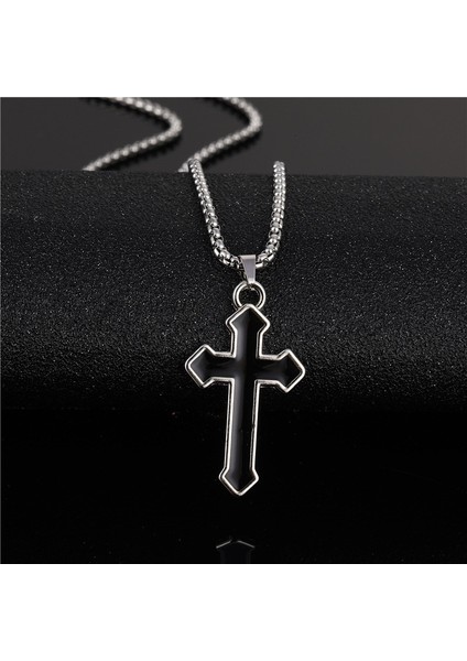 Pırlanta Çapraz Kolye Süveter Zinciri (Yurt Dışından)