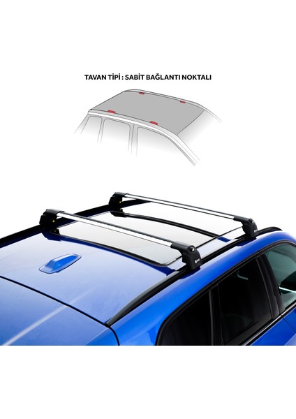 Bmw X1 (F48) 2016-2022 Turtle Air2 Ara Atkı Gri