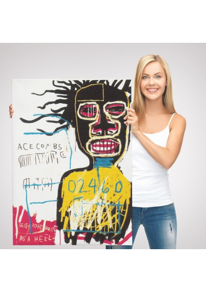 Jean Michel Basquiat'ın Kendi Portresi Kanvas TABLO-4967