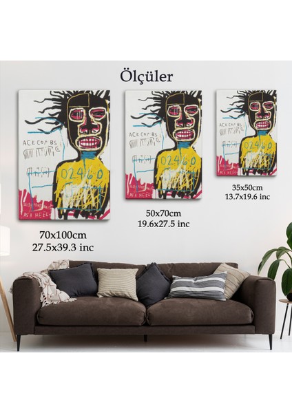 Jean Michel Basquiat'ın Kendi Portresi Kanvas TABLO-4967