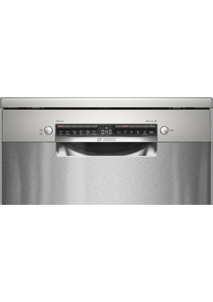 SMS4IKI62T 60 cm Gümüş Inox Serie 4 Solo Bulaşık Makinesi