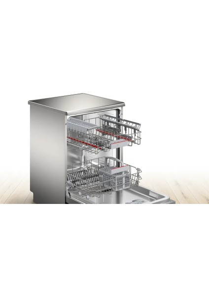 SMS4IKI62T 60 cm Gümüş Inox Serie 4 Solo Bulaşık Makinesi