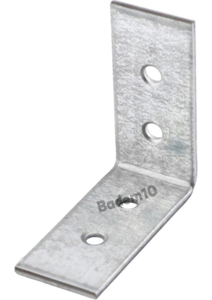Mobilya Köşe Bağlantı Sabitleme L Demir Deprem Dolap Duvar Birleştirme Gönye 45X45X20 mm (10 Adet)