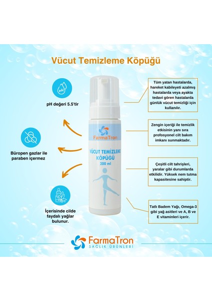 Vücut Temizleme Köpüğü 200 ml