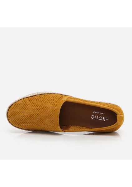 02AYH269940A520 HAKIKI Deri Sarı Erkek Loafer