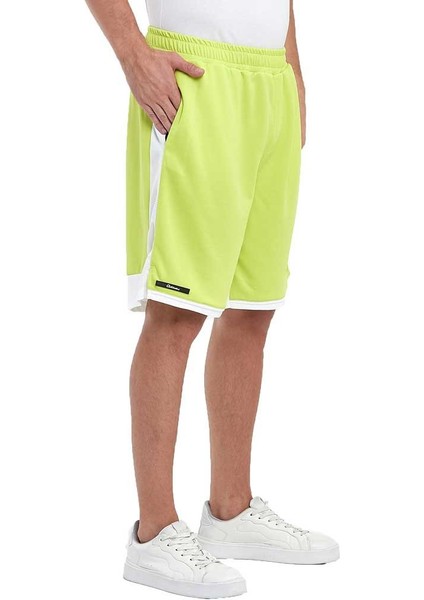 File Şeritli Jakaralı Polyester Erkek Spor Şort modelleri