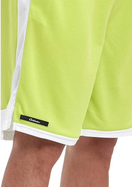 File Şeritli Jakaralı Polyester Erkek Spor Şort fırsatları