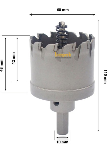 65 mm TCT Uzun Delik Testeresi HP80