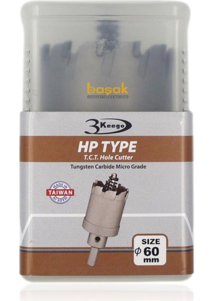 65 mm TCT Uzun Delik Testeresi HP80