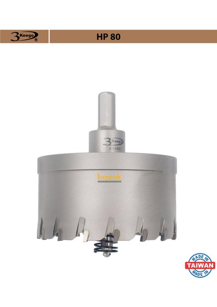 90 mm TCT Uzun Delik Testeresi HP80