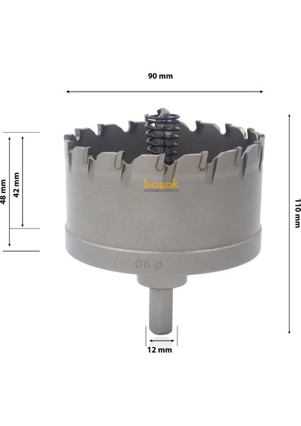 90 mm TCT Uzun Delik Testeresi HP80 modelleri