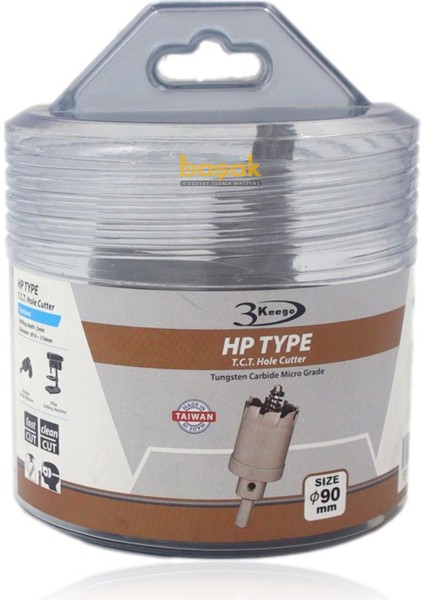 90 mm TCT Uzun Delik Testeresi HP80 fırsatları