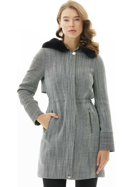 Beli Büzgülü Kapüşonu Kürklü Armürlü Kaban modelleri