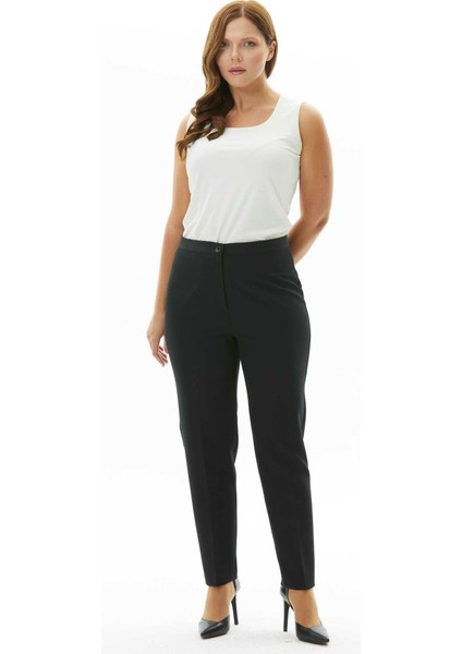 Büyük Beden Cepsiz Boru Paça Pantolon fiyatları