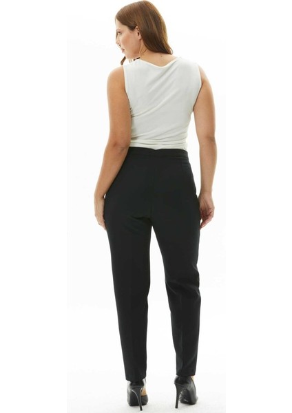 Büyük Beden Cepsiz Boru Paça Pantolon indirimleri