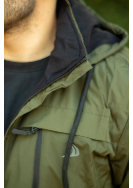 Erkek Haki Suya Dayanıklı Rüzgar Geçirmez Çıkarılabilir Kapüşonlu Balıkçı Motorcu Mont 23EMNTR860 fırsatları