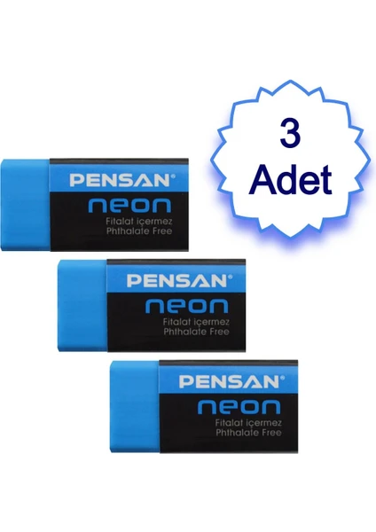 Neon Silgi 3 Adet (Ps 24N)