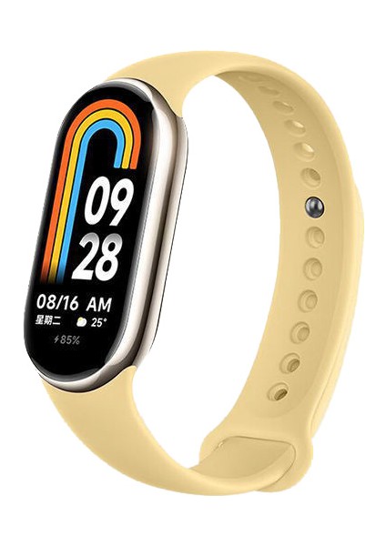 Xiaomi Mi Band 8 Mi Band 9 Uyumlu Akıllı Bileklik Silikon Kordon Kayış