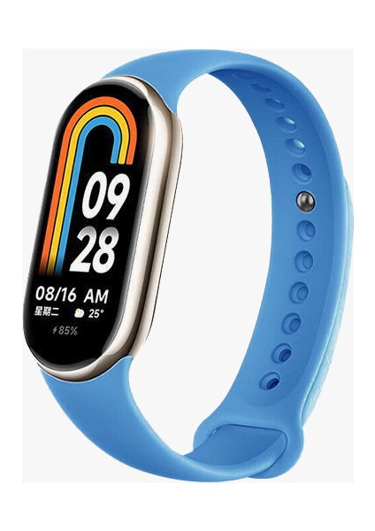 Xiaomi Mi Band 8 Mi Band 9 Uyumlu Akıllı Bileklik Silikon Kordon Kayış