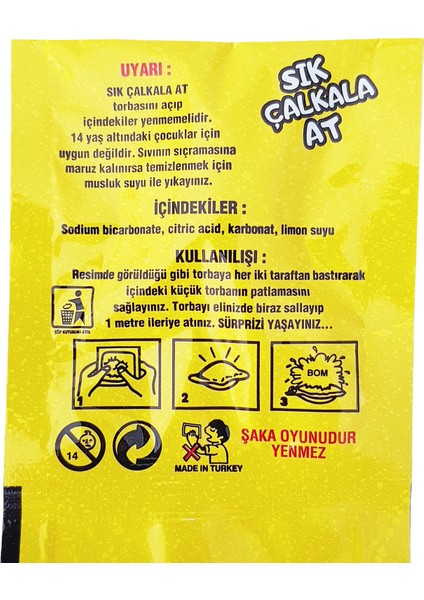 Ses Bombası Şaka Korku Parti Malzemesi Sık Patlat 1 Adet
