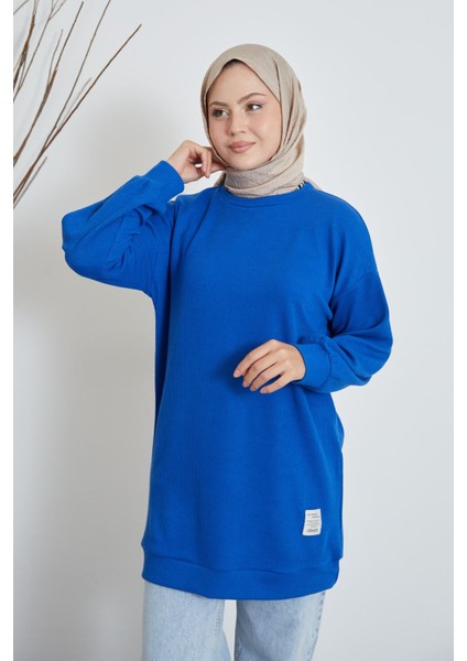 Fitilli Bürümcük Tunik-Saks