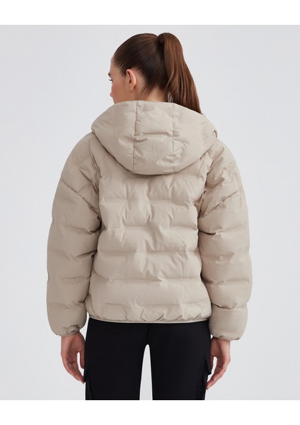 W Outerwear Padded Jacket Kadın Gri Mont S232082-043