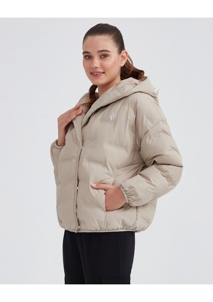 W Outerwear Padded Jacket Kadın Gri Mont S232082-043