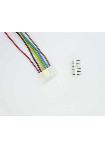 Sanec 3,96MM Kilitli 6 Pin Kablolu Konnektör Takım 10CM - 1,50MM - Çift Taraflı
