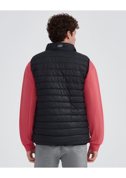 M Outerwear Padded Vest Erkek Siyah Yelek S232001-001