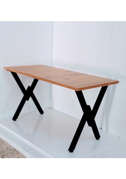 Wood Idea Metal Sehpa Ayakları Bench Ayağı Retro Model Ayak Dekoratif Ahşap Kütük Masif Zigon Ayağı