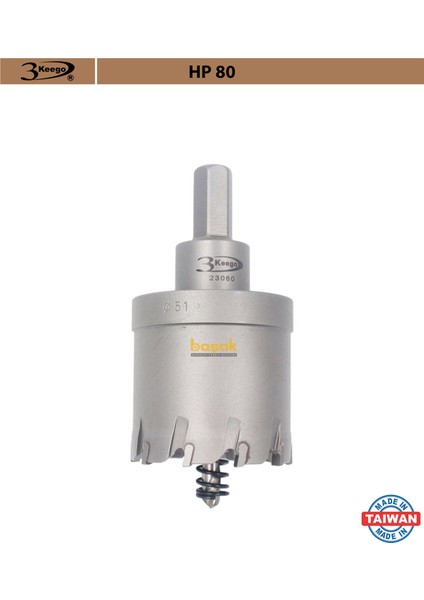 51 mm TCT Uzun Delik Testeresi HP80