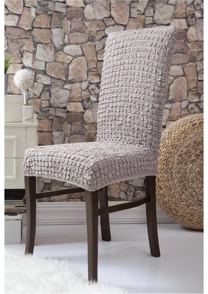 Bürümcük Lastikli Esnek (1 Adet) Sandalye Kılıfı Sandalye Örtüsü GZL00000258