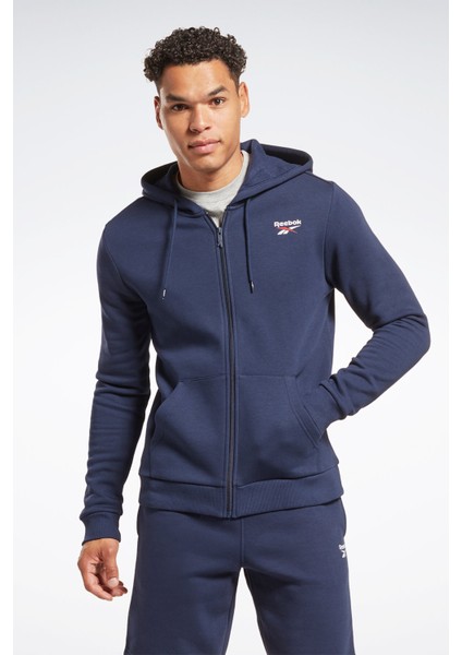 Rı Left Chest Logo Lacivert Erkek Eşofman Üstü